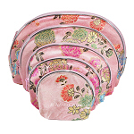 5 tlg. Beutel-Set aus Seide & Viskose mit Reißverschluss rosa 6562 5 tlg. Beutel-Set aus Seide & Viskose mit Reißverschluss rosa 6562